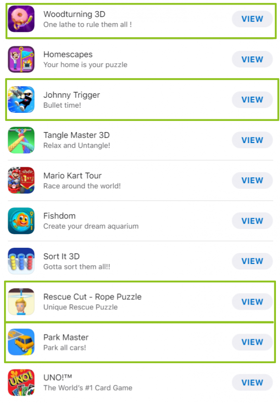 App Store 年度精选免费游戏榜单，Mintegral